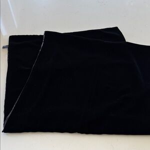 Ann Taylor Black Velvet Scarf/Shawl - Classic Solid Black NEW